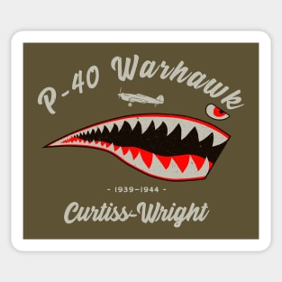 P-40 Warhawk Shark Tooth Sticker